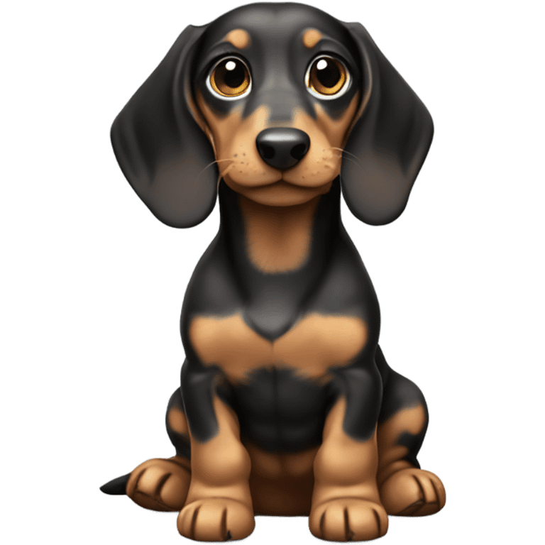 marble dachshund puppy emoji