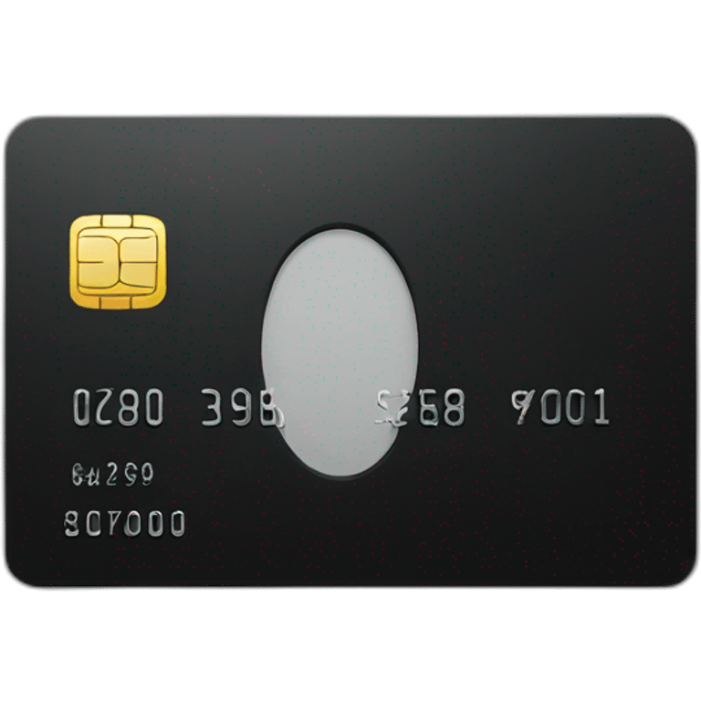 credit card black emoji