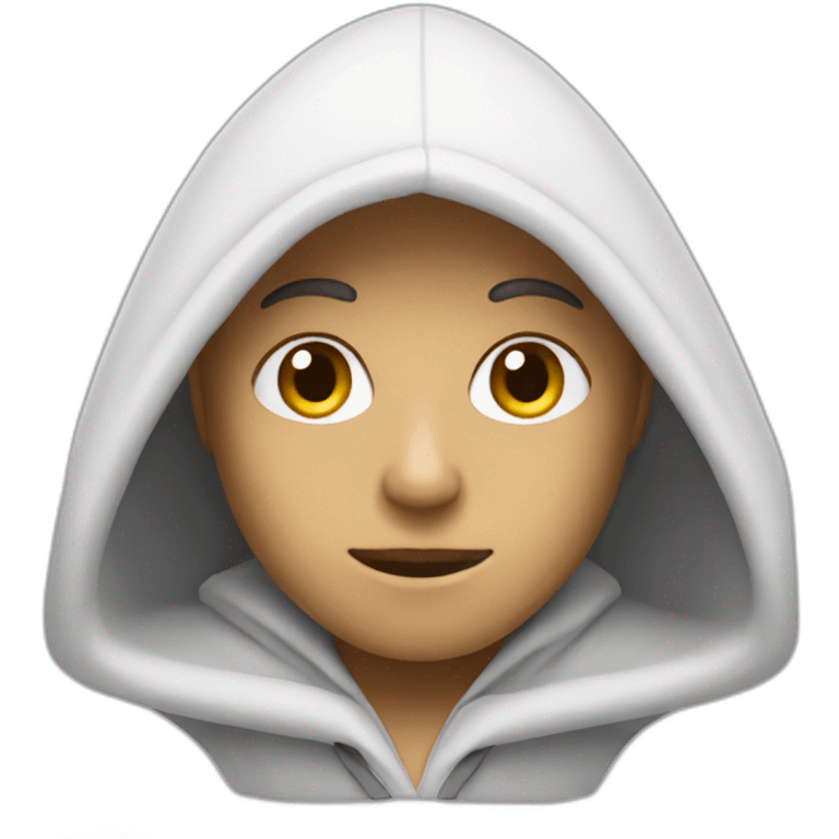 White pointy hood emoji