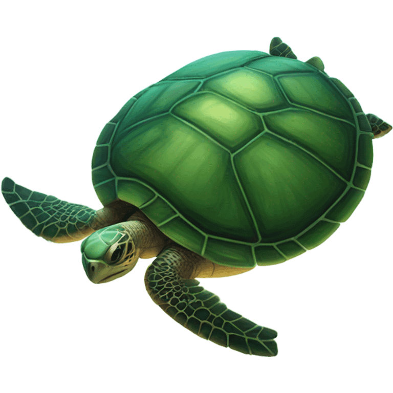 Turtle in a float  emoji