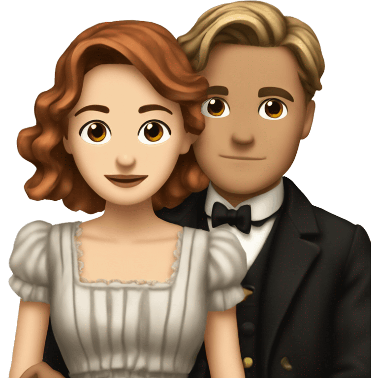 jack dawson and rose from titanic emoji