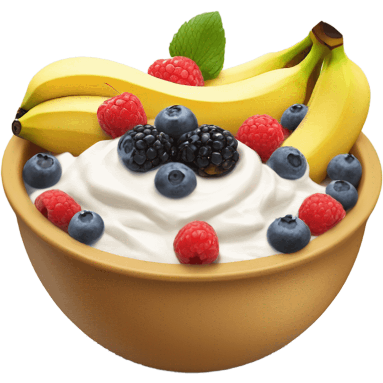 Greek yogurt bowl emoji