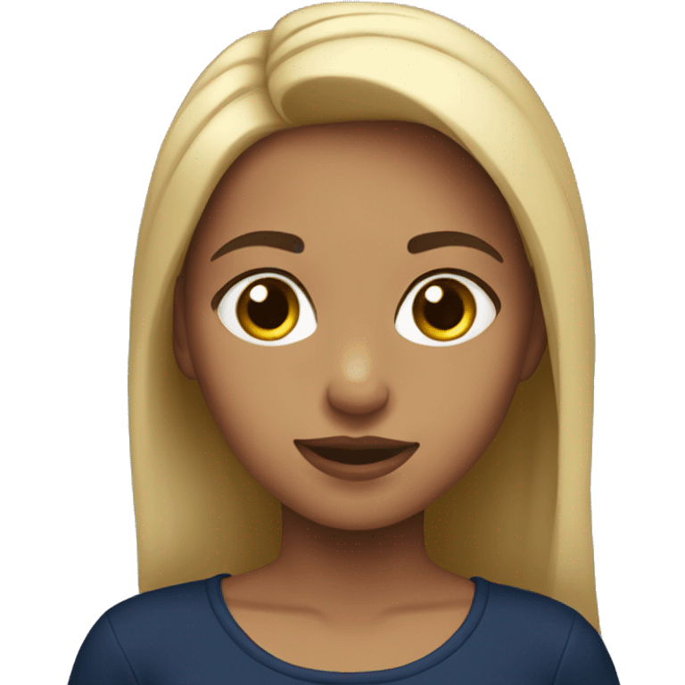 girl in navy blue hija emoji