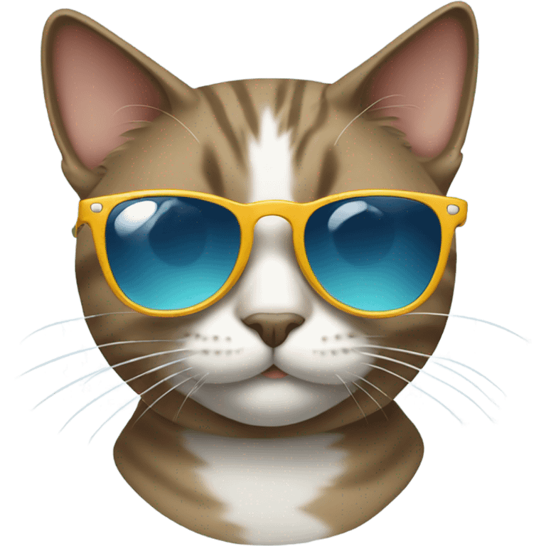 Cat with sunglasses emoji