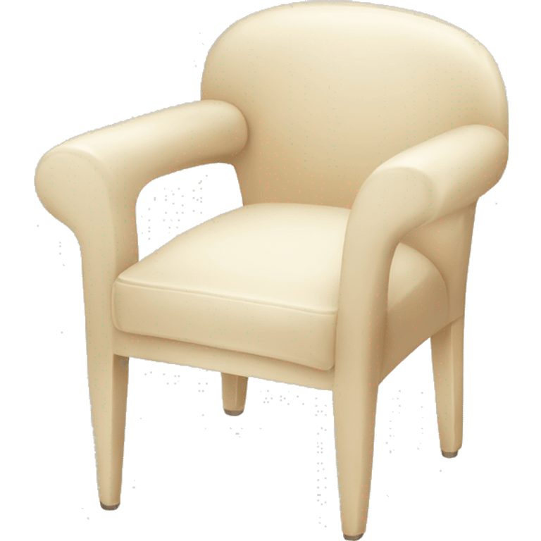 Cream colored chair emoji