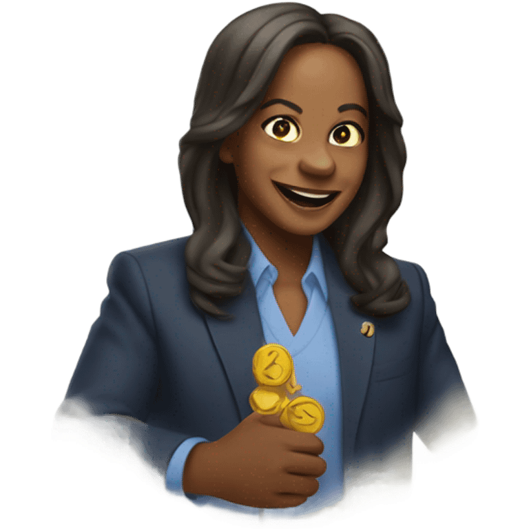 Kamala winning emoji