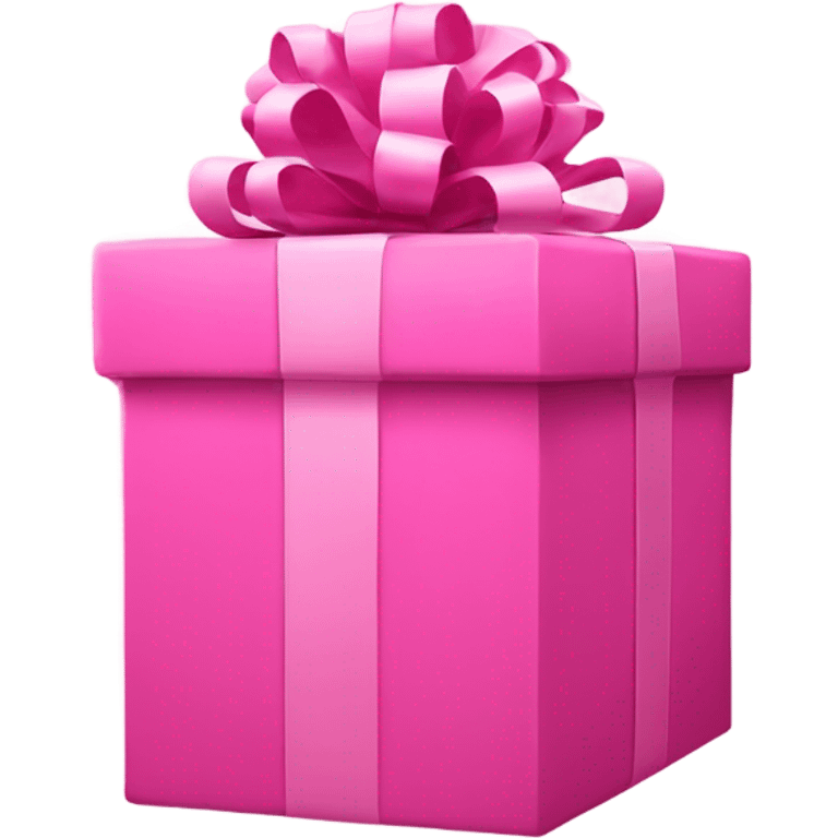 Enormous pink present box with hair styler inside  emoji