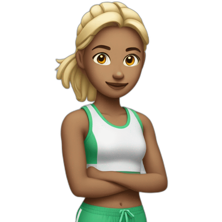 sporty teenage girl emoji