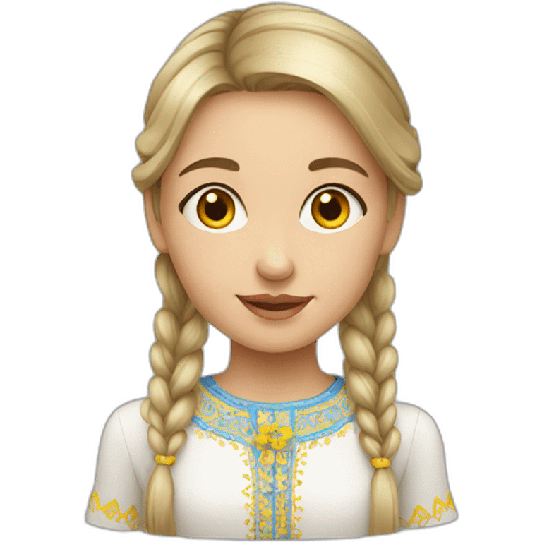 Ukrainian girl emoji