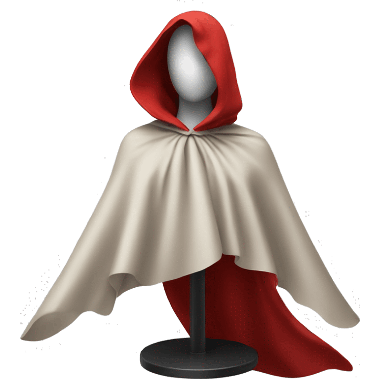 faceless mannequin flapping red cape emoji