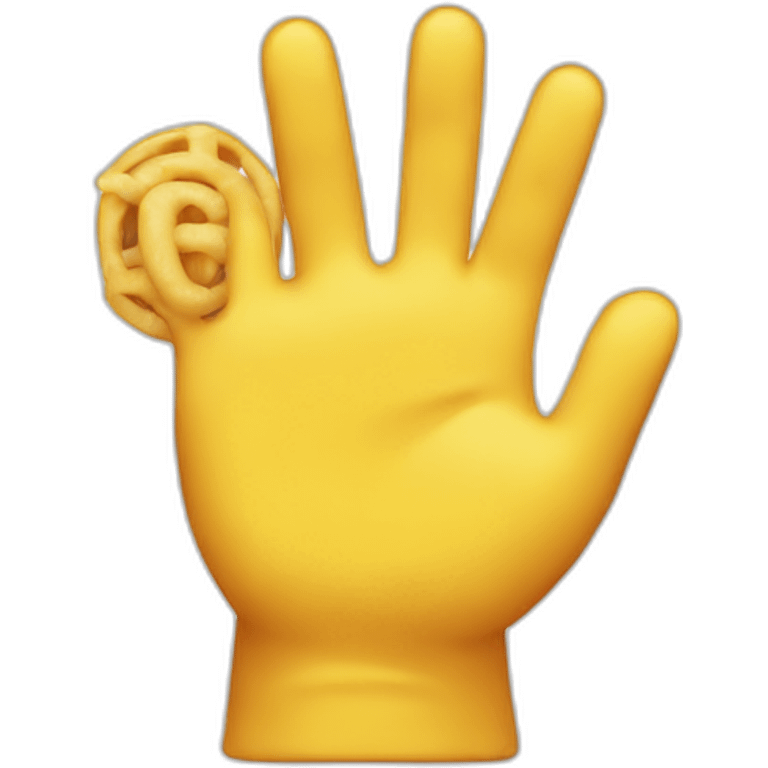 Good hand and restaurant emoji