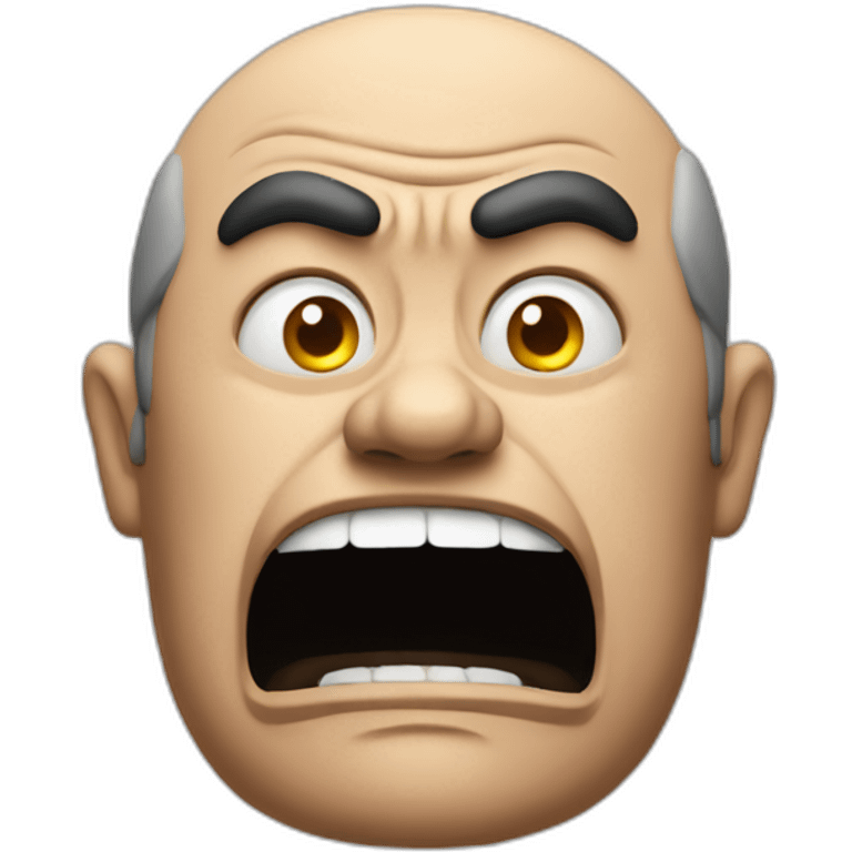 A man angry about taxation emoji