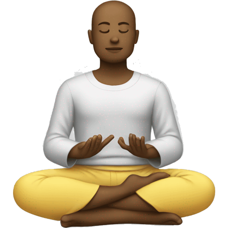 Meditating coder emoji