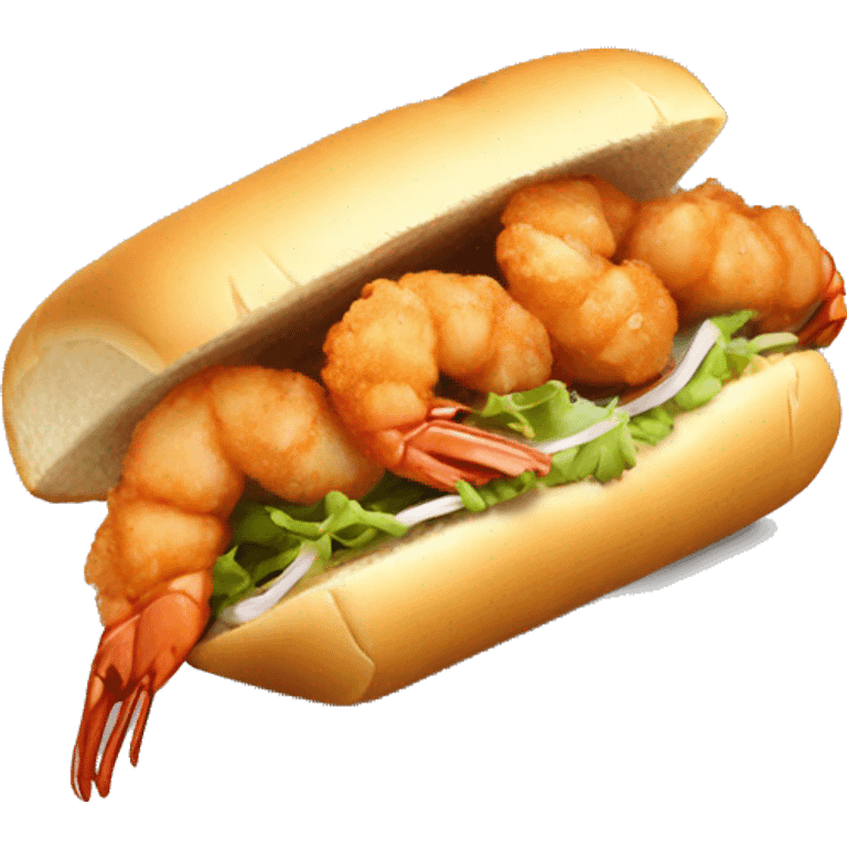 Fried shrimp Po boy emoji