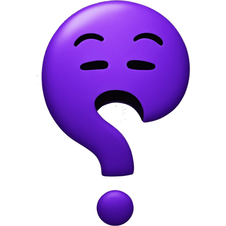 Purple questionmark emoji