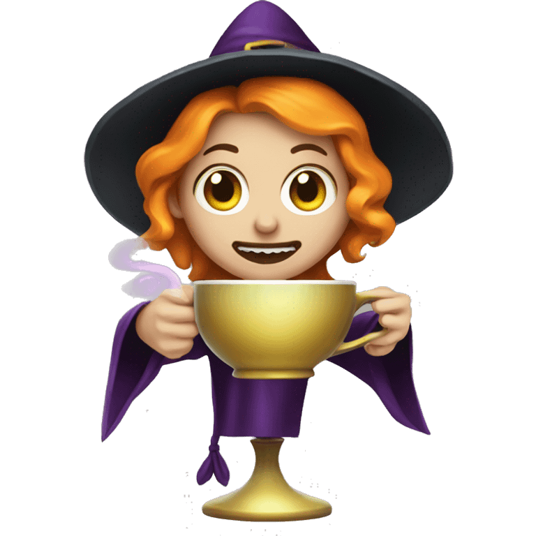 Witch with a cup of poison emoji