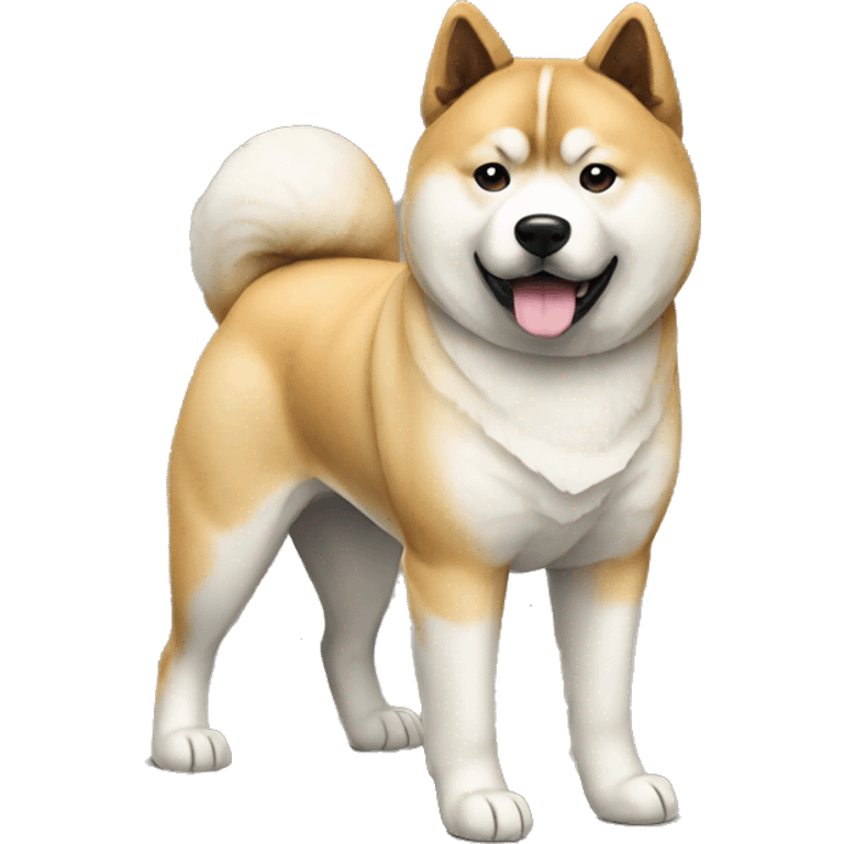 Akita Dog Breed Full Body emoji