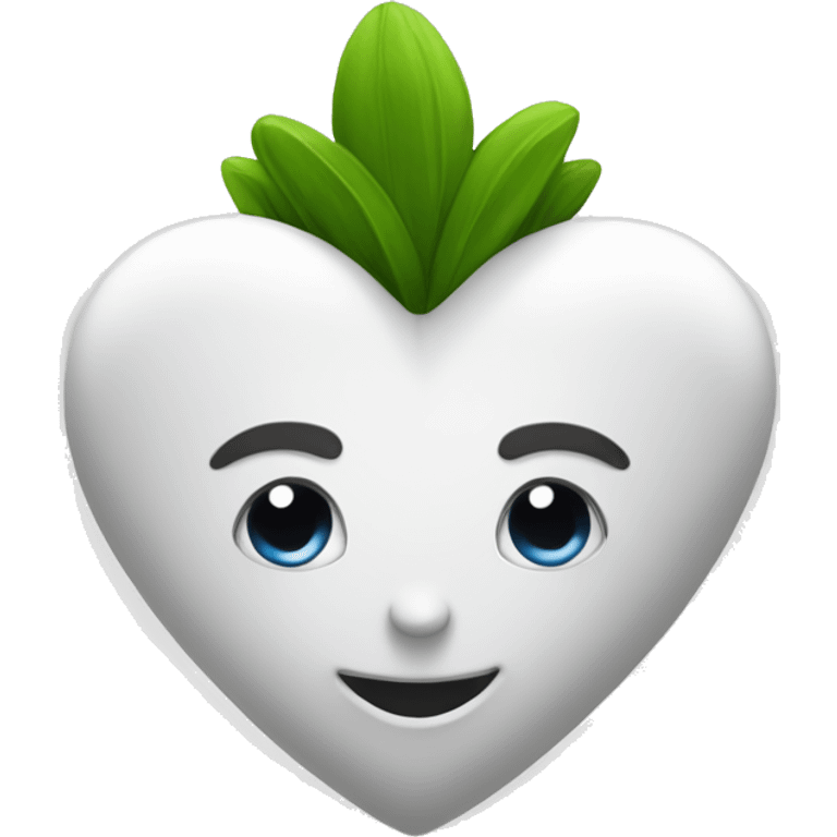 Corazón blanco con curita  emoji