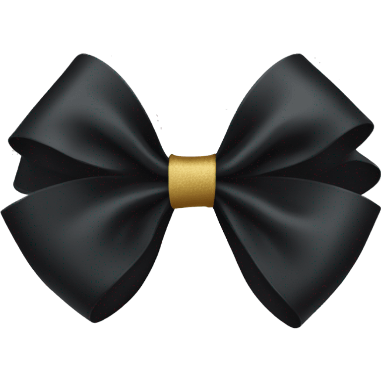 black coquette bow emoji