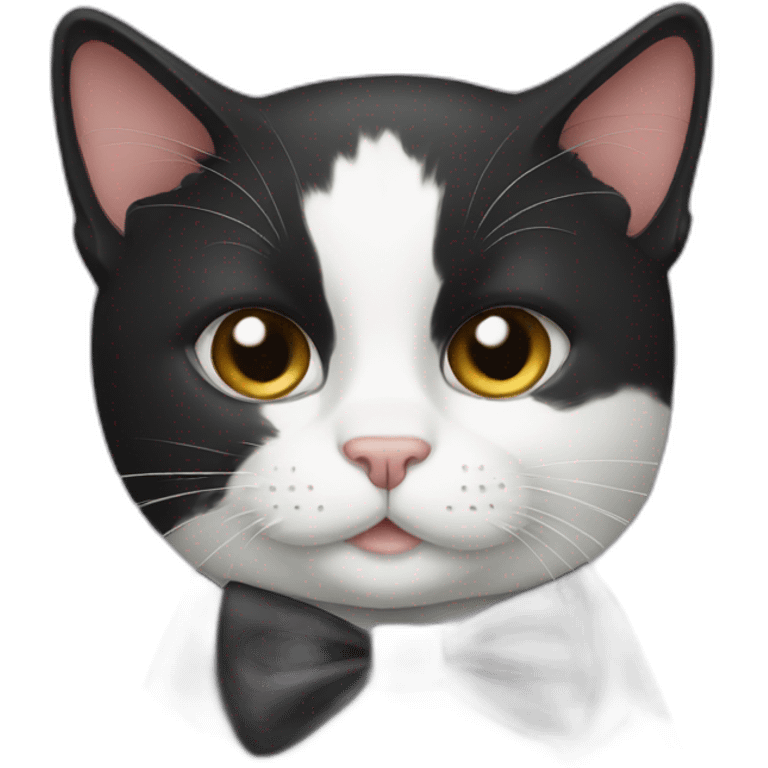 tuxedo cat emoji