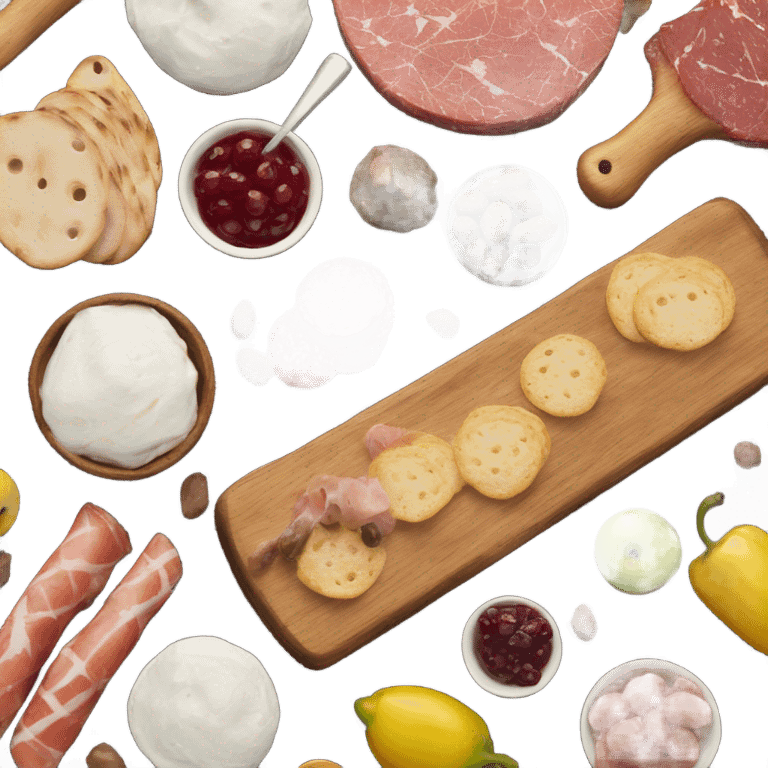 Charcuterie board shower emoji