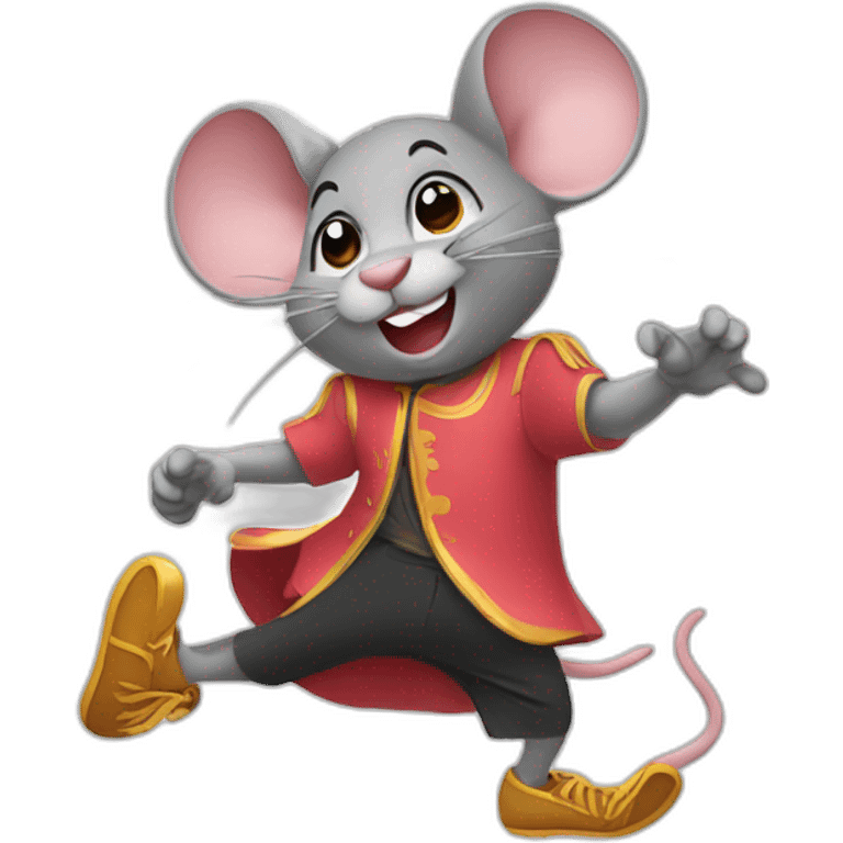 a mouse doing salsa emoji