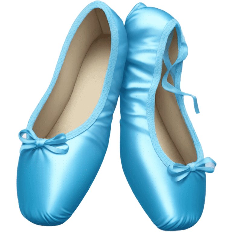 Blue pointe shoes emoji