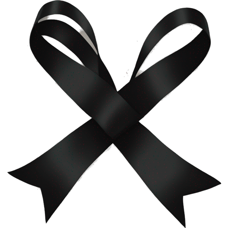 Black ribbon emoji