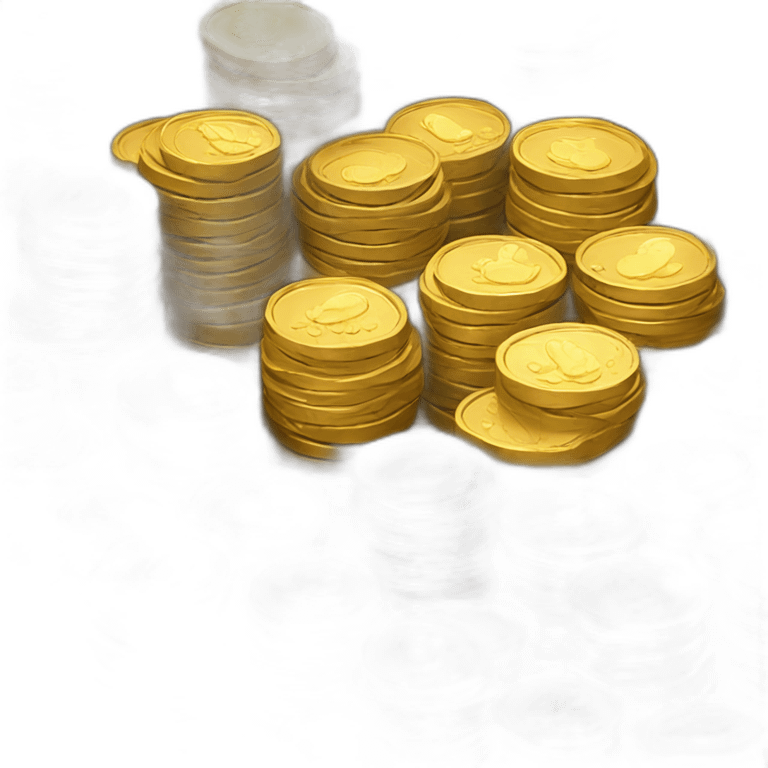 stacks of gold coins emoji