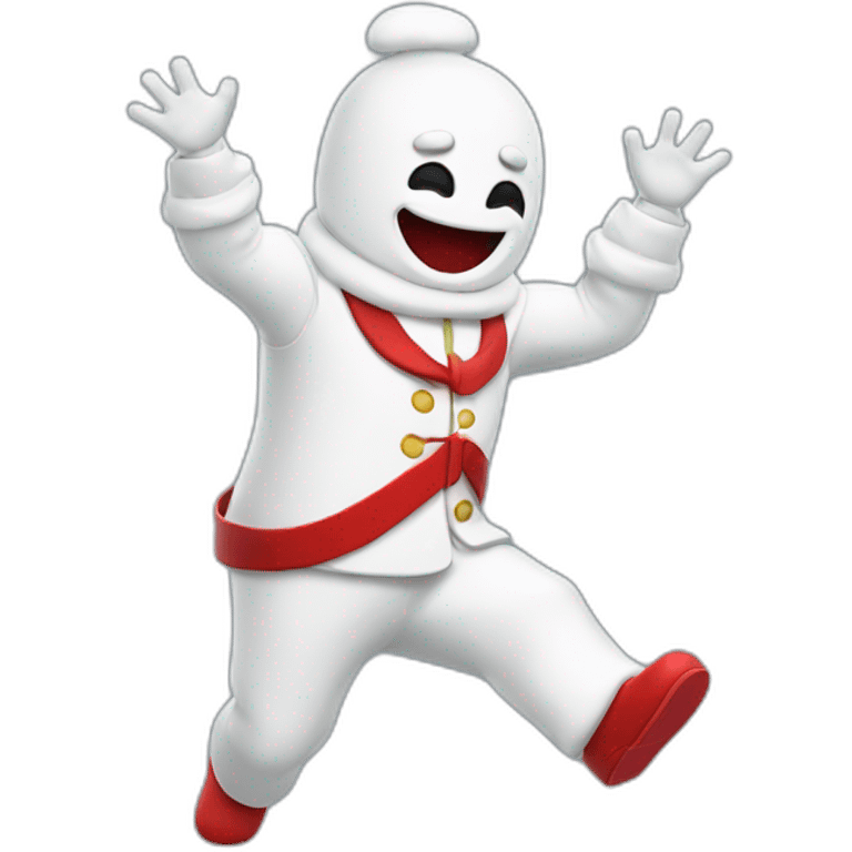 Bonhomme qui fait un dab emoji