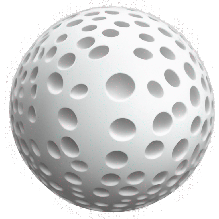 White golfball  emoji