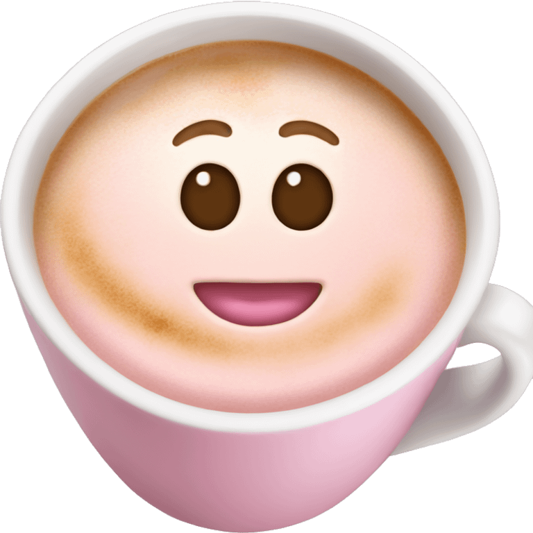 baby pink latte emoji