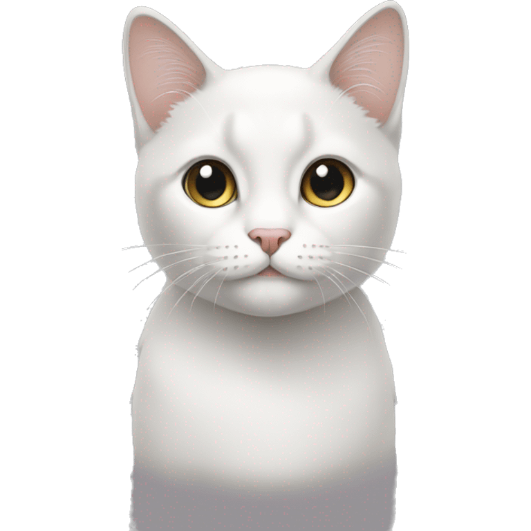 White brunette boygrey cat emoji