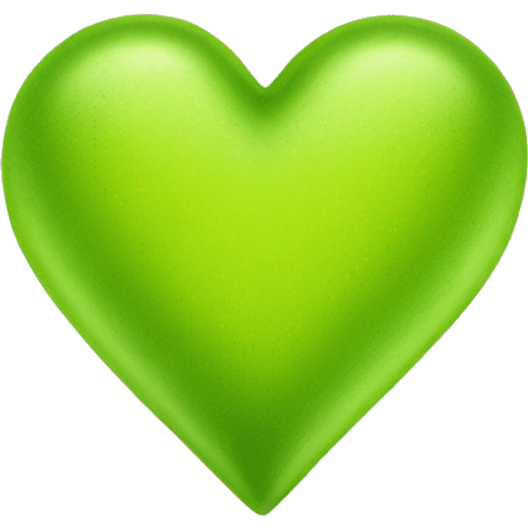 Chartreuse heart emoji