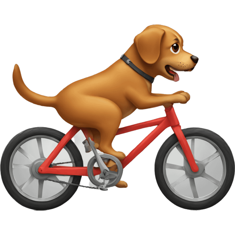 dog on a bike emoji