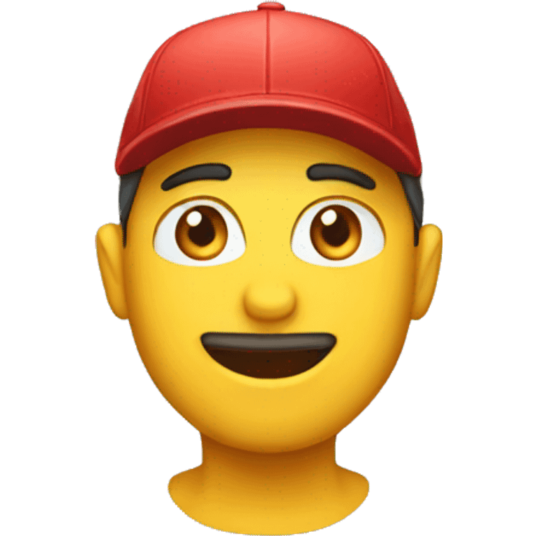 Czech in a cap emoji