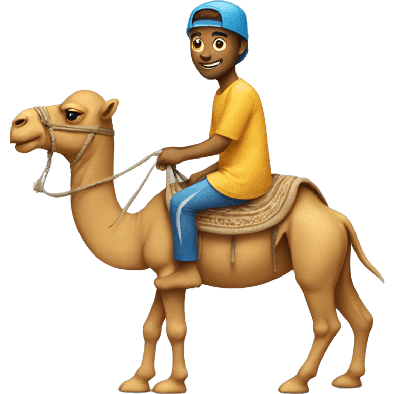 person on camel on surfboard  emoji