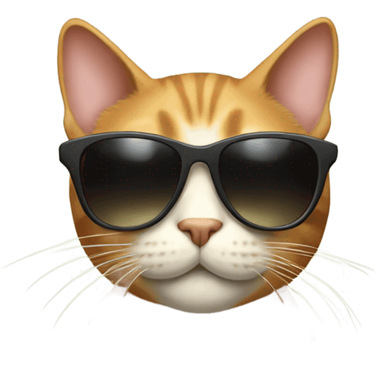 Cat with sunglasses emoji