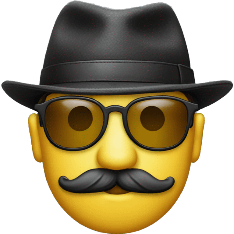 Gorra bigote gafas  emoji