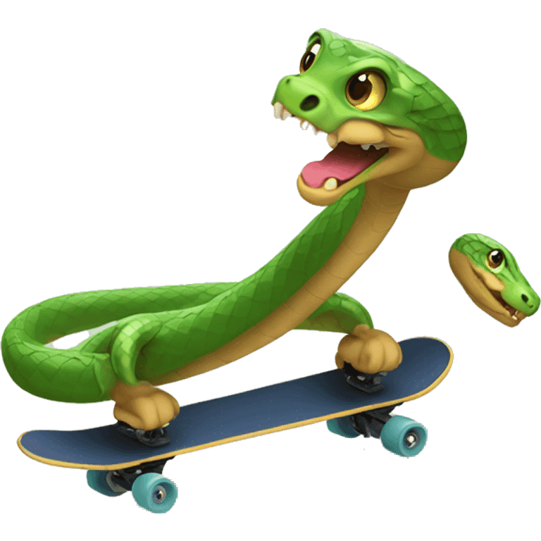 Snake skating emoji