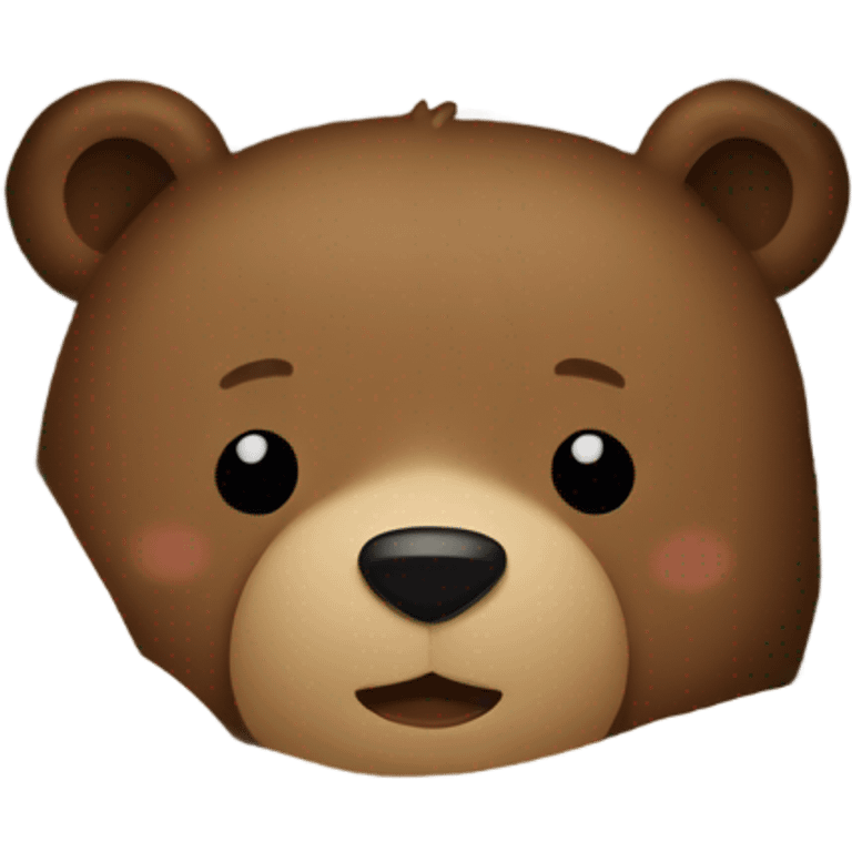 Bear under blanket emoji