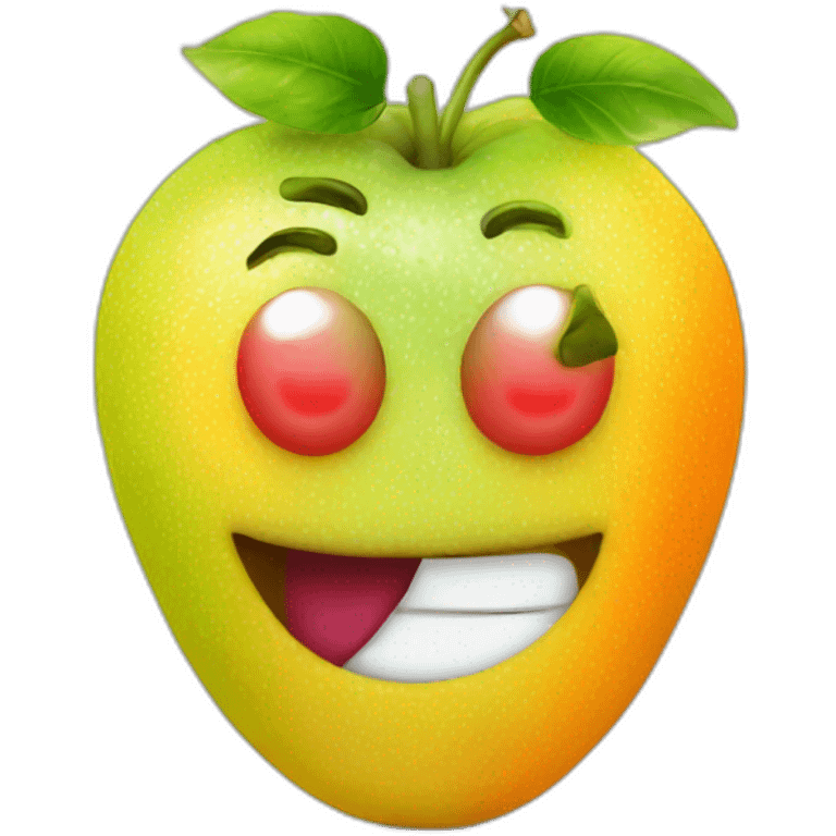 rainbow fruit face emoji