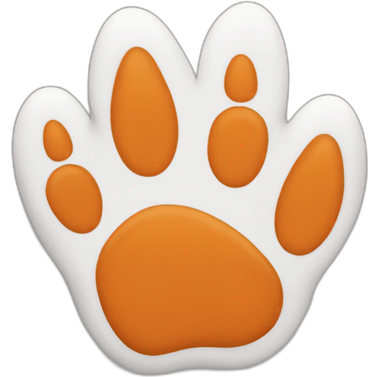 fox paw emoji