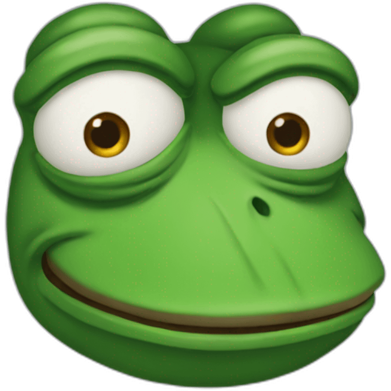 pepe the frog with a donkey face emoji