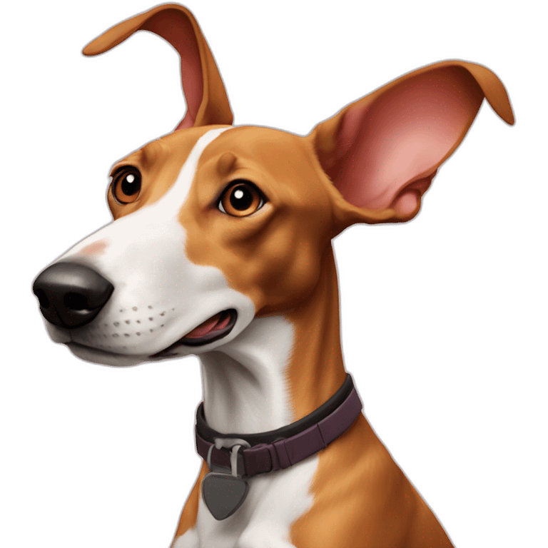 Podenco soñando con un conejo emoji