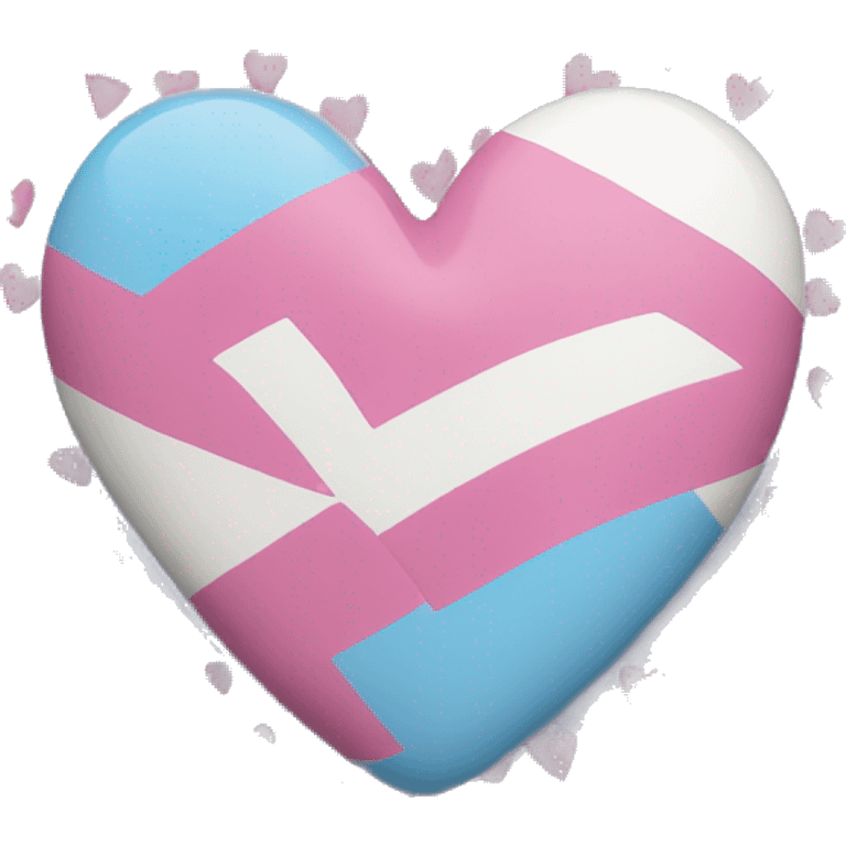 transgender flag heart emoji