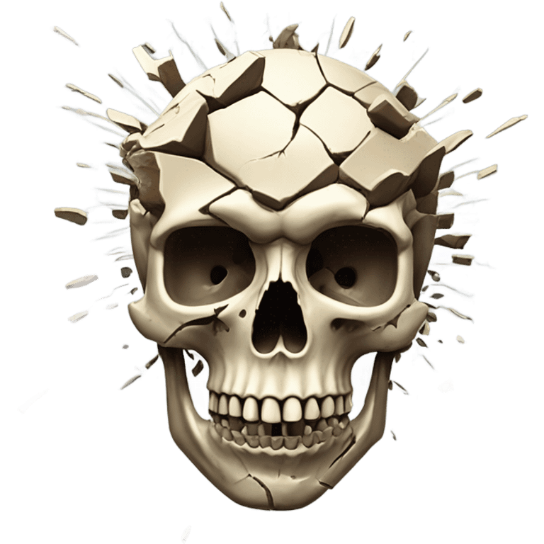 skull with exploding head emoji