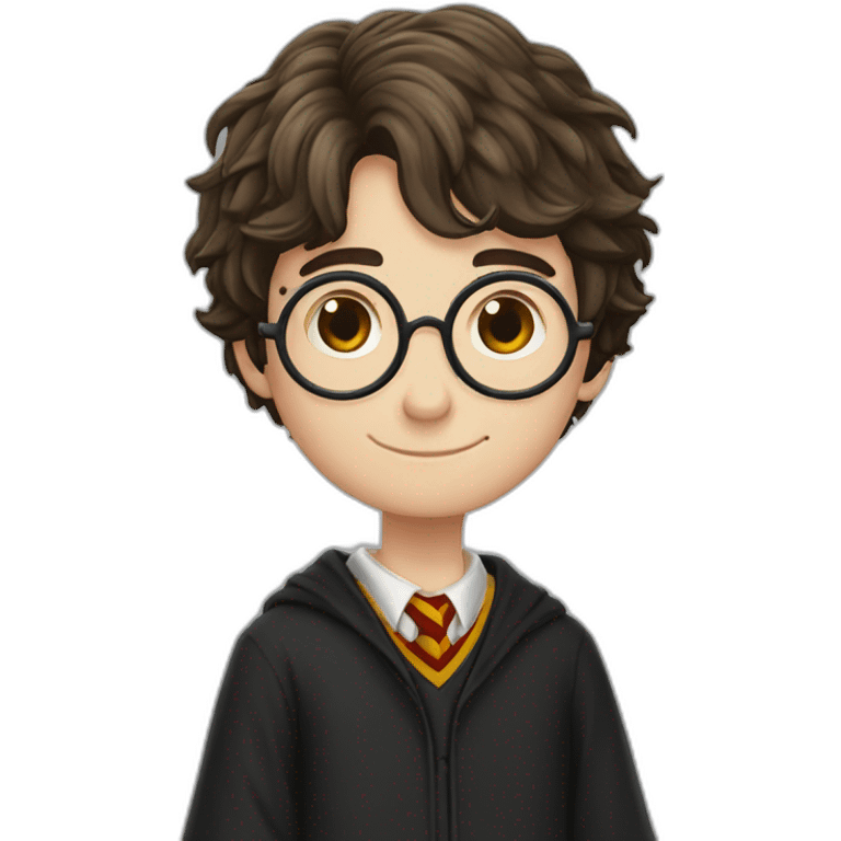 Harry Potter com a vassoura emoji