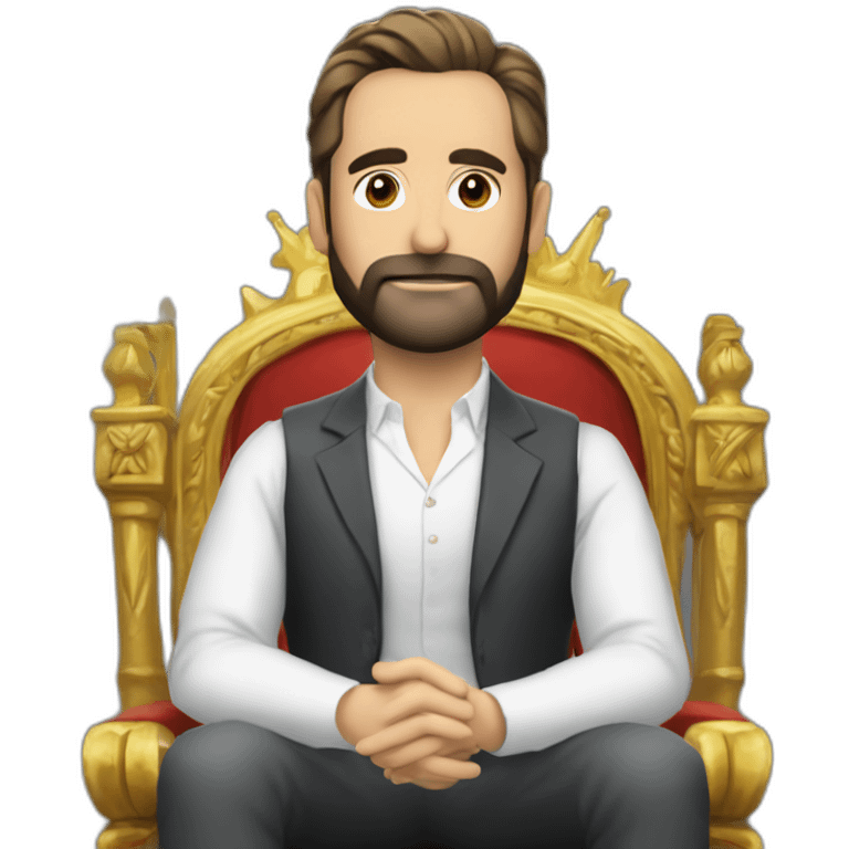 Santiago abascal sentado en el trono emoji