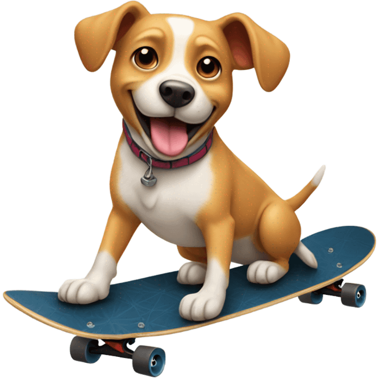 dog skateboarding  emoji